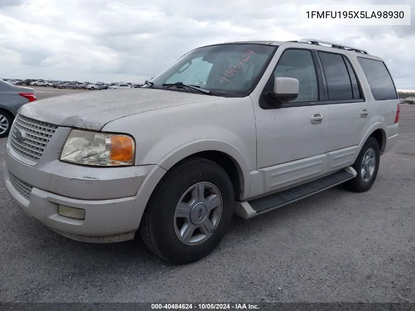 2005 Ford Expedition Limited VIN: 1FMFU195X5LA98930 Lot: 40484624