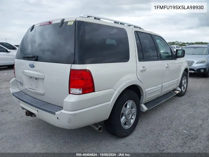 2005 Ford Expedition Limited VIN: 1FMFU195X5LA98930 Lot: 40484624