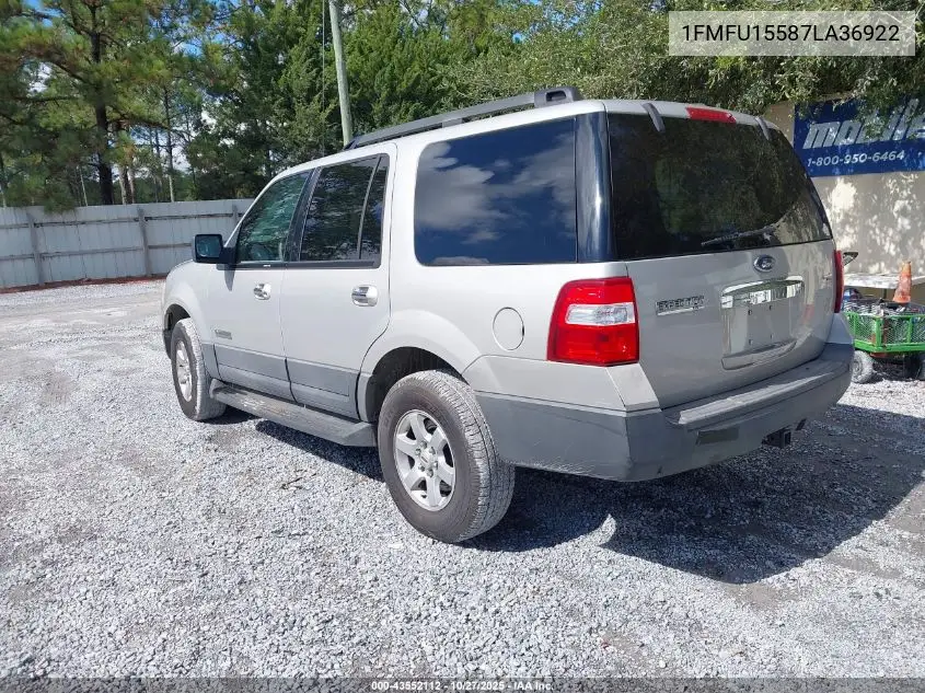 1FMFU15587LA36922 2007 Ford Expedition Xlt