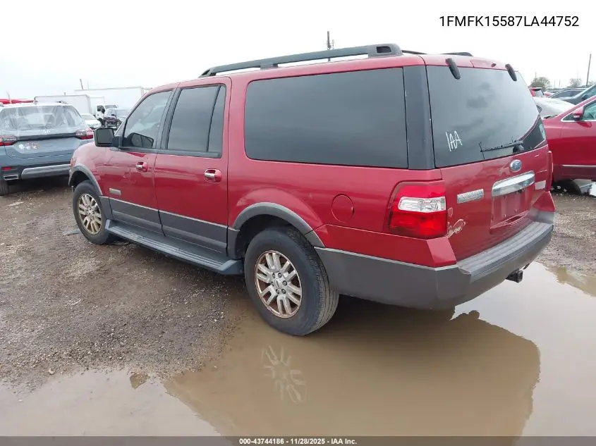 1FMFK15587LA44752 2007 Ford Expedition El Xlt