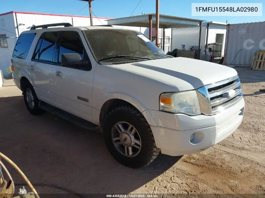 1FMFU15548LA02980 2008 Ford Expedition Xlt