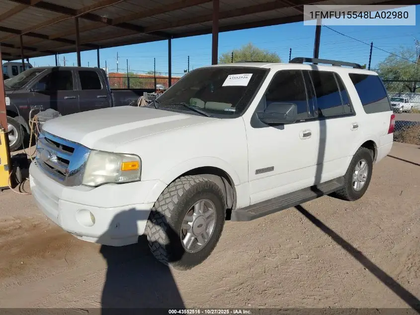 1FMFU15548LA02980 2008 Ford Expedition Xlt