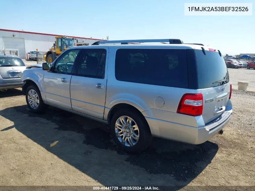 1FMJK2A53BEF32526 2011 Ford Expedition El Limited