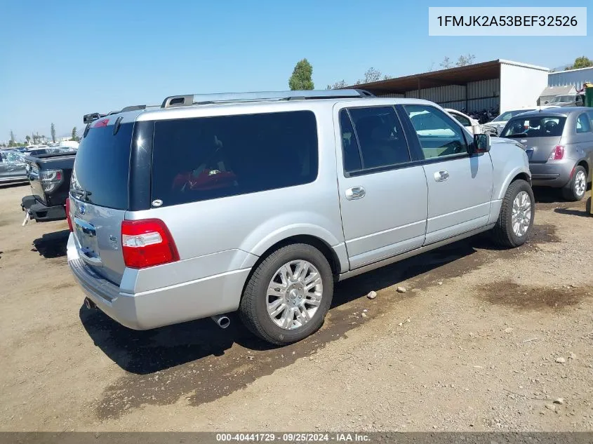 1FMJK2A53BEF32526 2011 Ford Expedition El Limited