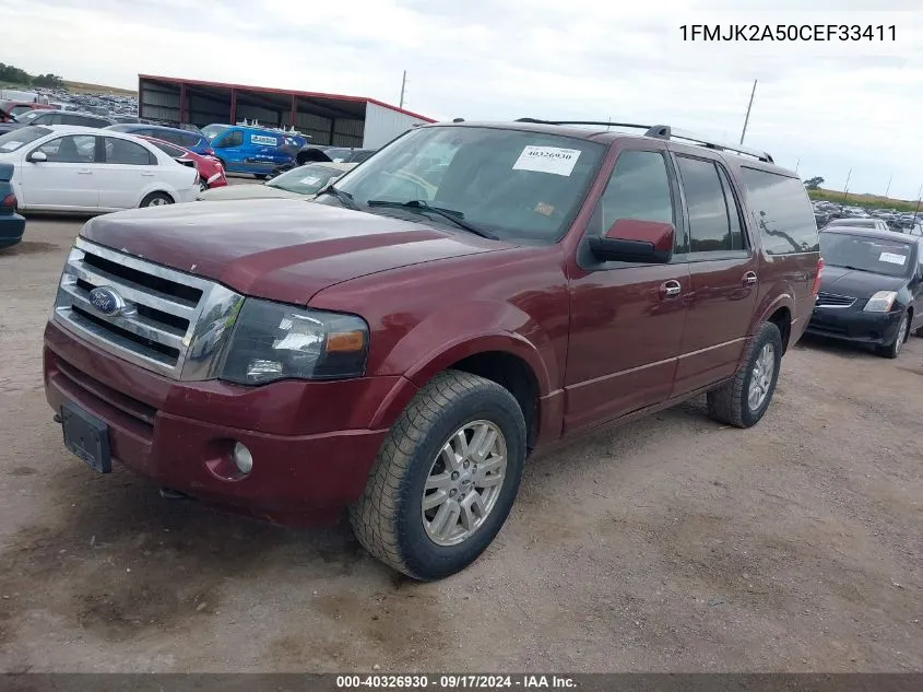 1FMJK2A50CEF33411 2012 Ford Expedition El Limited