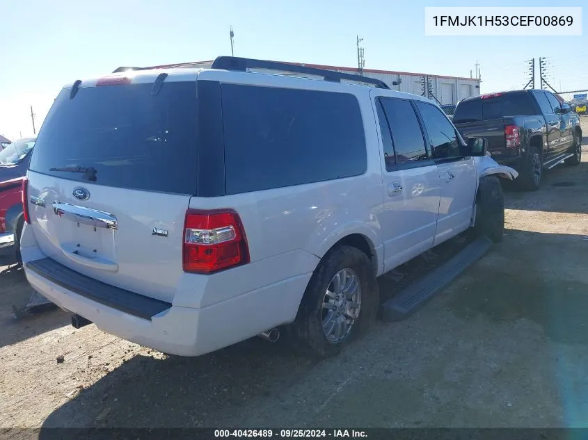 1FMJK1H53CEF00869 2012 Ford Expedition El Xlt