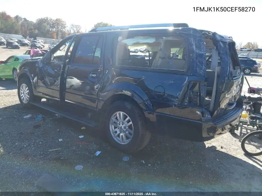 1FMJK1K50CEF58270 2012 Ford Expedition El Limited