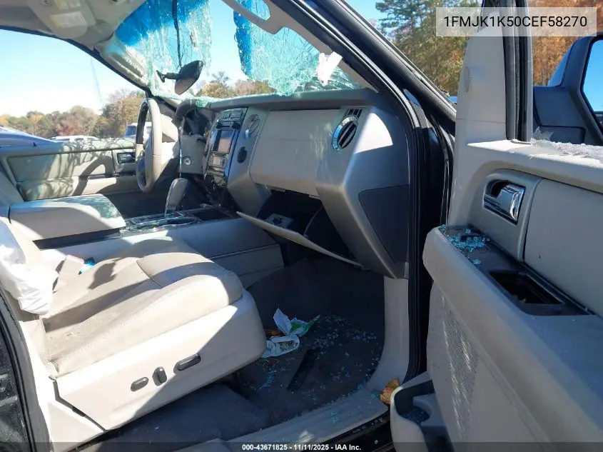 1FMJK1K50CEF58270 2012 Ford Expedition El Limited