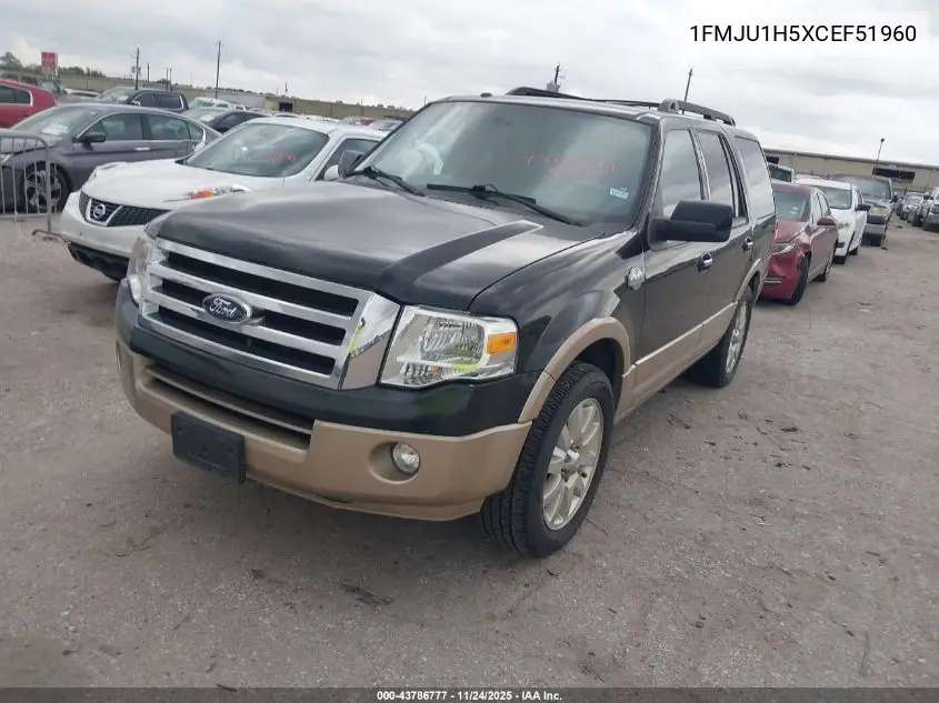 1FMJU1H5XCEF51960 2012 Ford Expedition King Ranch