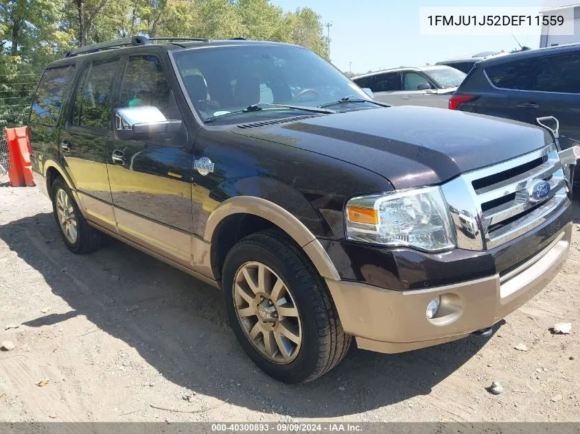 1FMJU1J52DEF11559 2013 Ford Expedition King Ranch