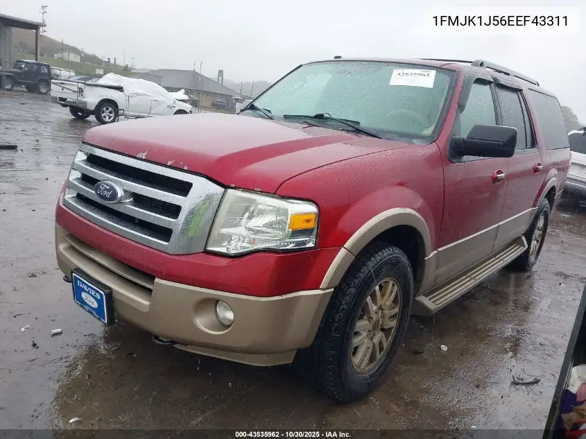 1FMJK1J56EEF43311 2014 Ford Expedition El Xlt