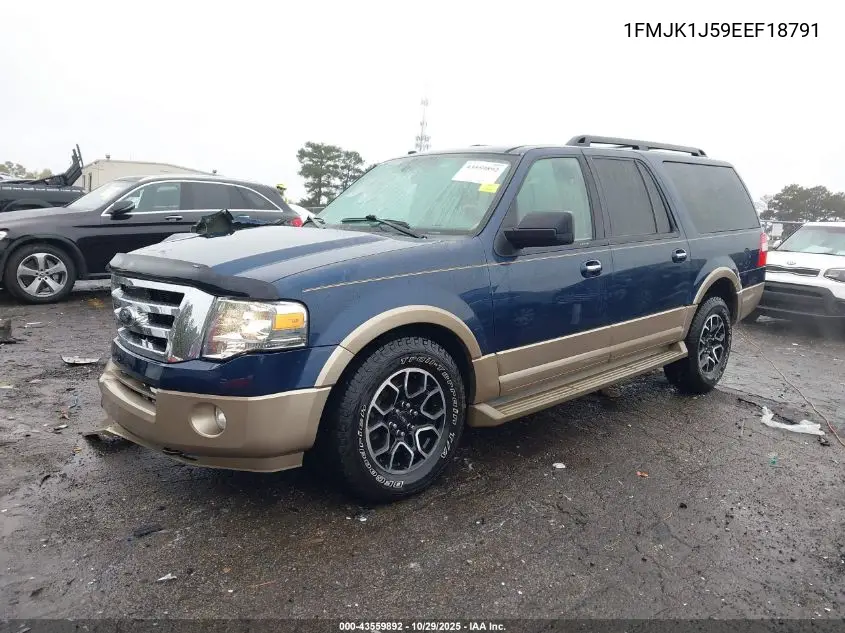 1FMJK1J59EEF18791 2014 Ford Expedition El Xlt