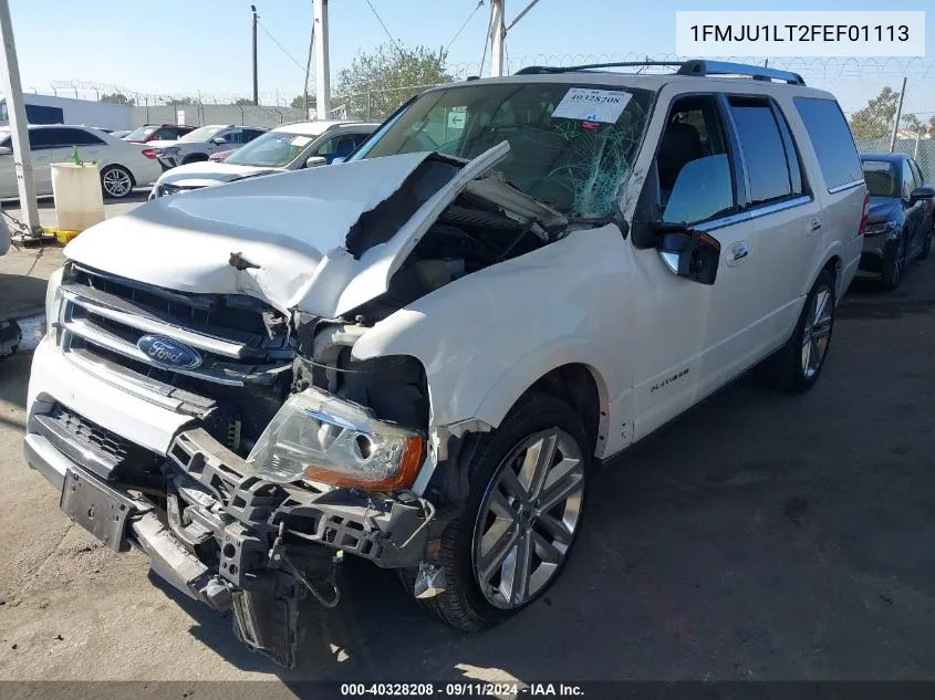 1FMJU1LT2FEF01113 2015 Ford Expedition Platinum