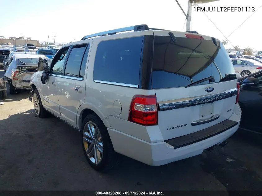 1FMJU1LT2FEF01113 2015 Ford Expedition Platinum