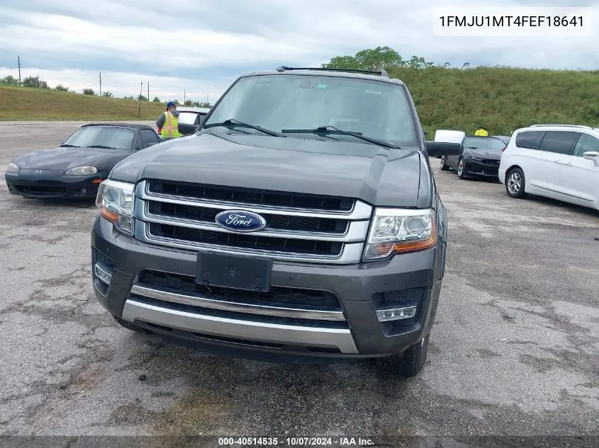 2015 Ford Expedition Platinum VIN: 1FMJU1MT4FEF18641 Lot: 40514535