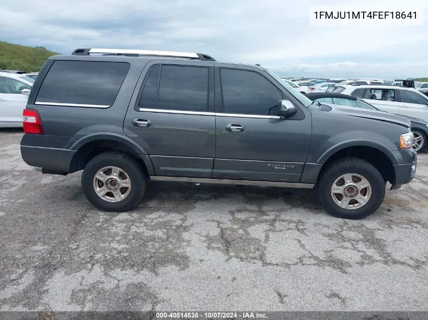 2015 Ford Expedition Platinum VIN: 1FMJU1MT4FEF18641 Lot: 40514535