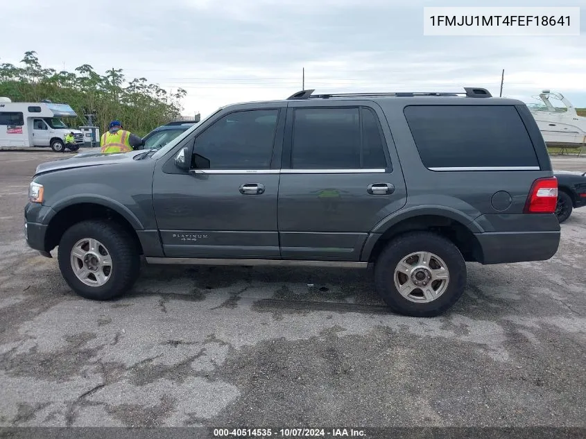 2015 Ford Expedition Platinum VIN: 1FMJU1MT4FEF18641 Lot: 40514535