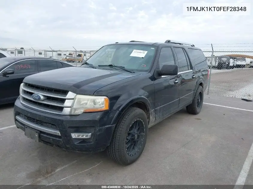 1FMJK1KT0FEF28348 2015 Ford Expedition El Limited