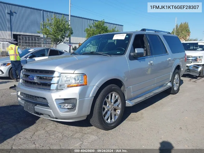 1FMJK1KT6GEF28307 2016 Ford Expedition El Limited