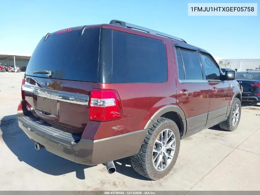 1FMJU1HTXGEF05758 2016 Ford Expedition King Ranch