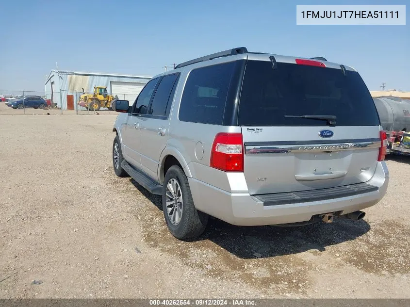 1FMJU1JT7HEA51111 2017 Ford Expedition Xlt