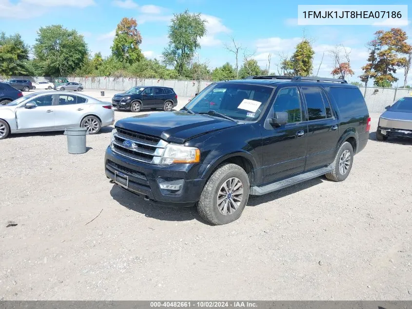 2017 Ford Expedition El Xlt VIN: 1FMJK1JT8HEA07186 Lot: 40482661