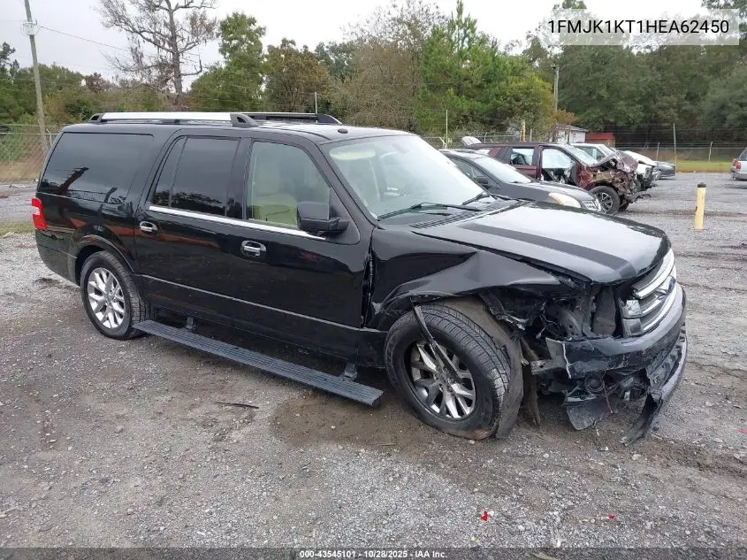 1FMJK1KT1HEA62450 2017 Ford Expedition El Limited