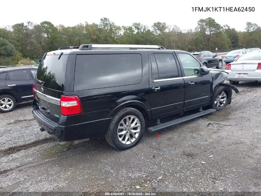 1FMJK1KT1HEA62450 2017 Ford Expedition El Limited