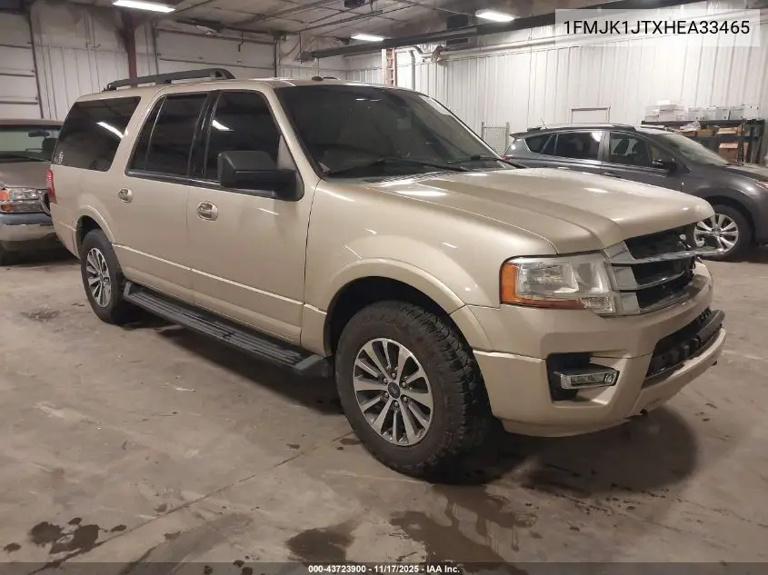 1FMJK1JTXHEA33465 2017 Ford Expedition El Xlt