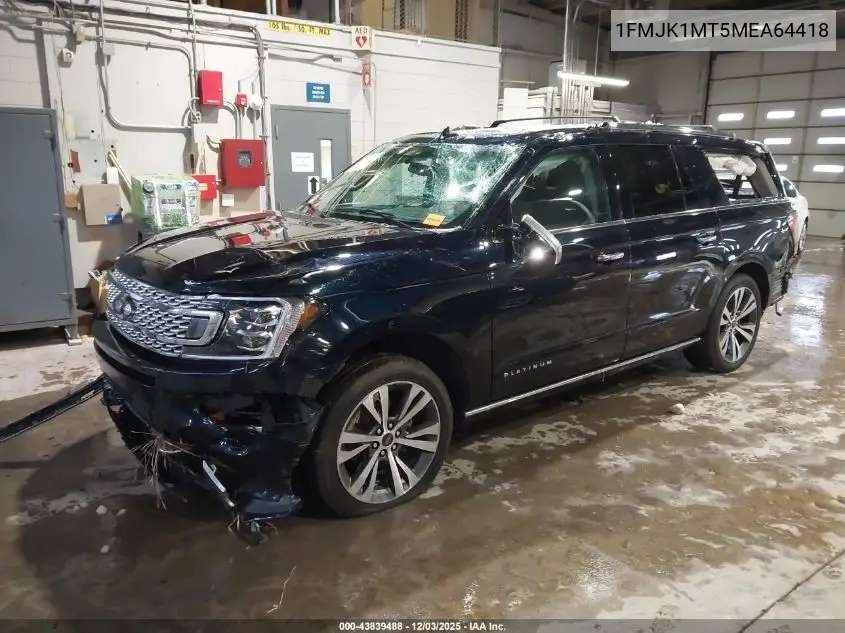 1FMJK1MT5MEA64418 2021 Ford Expedition Platinum Max
