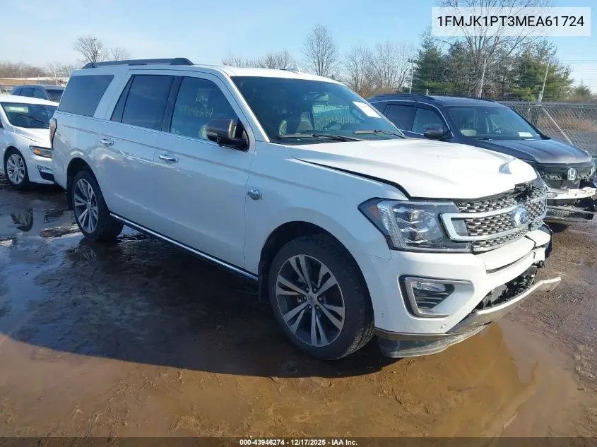 1FMJK1PT3MEA61724 2021 Ford Expedition King Ranch Max