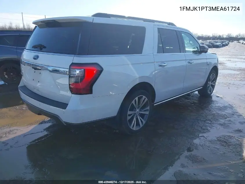 1FMJK1PT3MEA61724 2021 Ford Expedition King Ranch Max