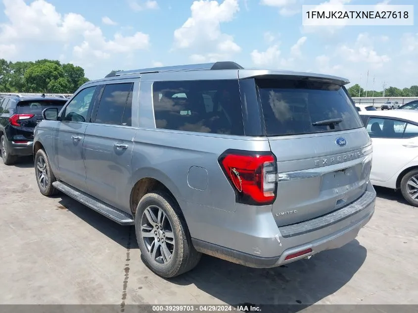 1FMJK2ATXNEA27618 2022 Ford Expedition Limited Max