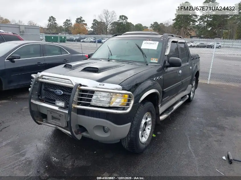 1FMZU67E71UA24432 2001 Ford Explorer Sport Trac