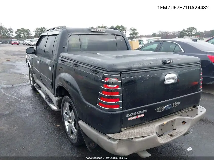 1FMZU67E71UA24432 2001 Ford Explorer Sport Trac