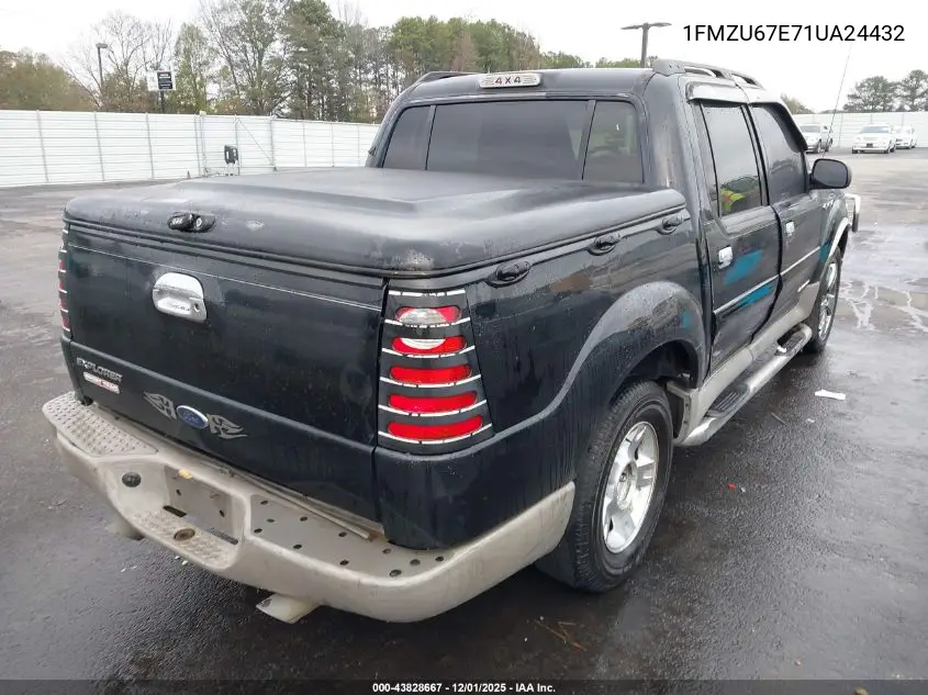 1FMZU67E71UA24432 2001 Ford Explorer Sport Trac
