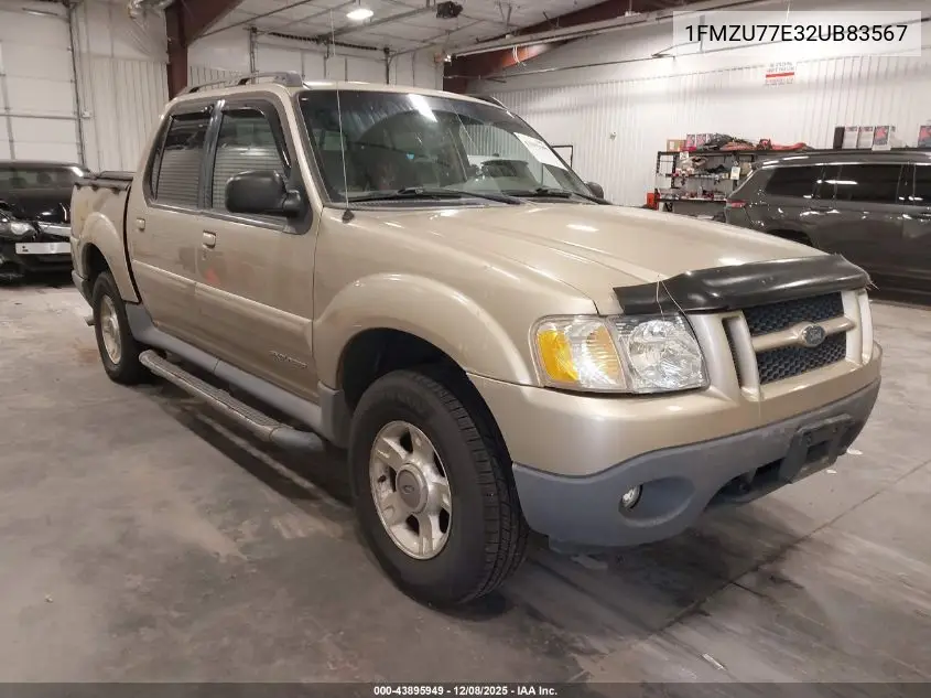 1FMZU77E32UB83567 2002 Ford Explorer Sport Trac