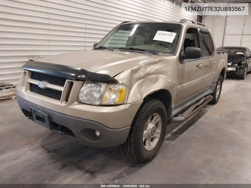 1FMZU77E32UB83567 2002 Ford Explorer Sport Trac