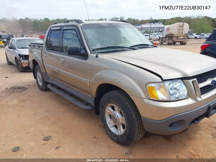 1FMZU77E22UB30147 2002 Ford Explorer Sport Trac