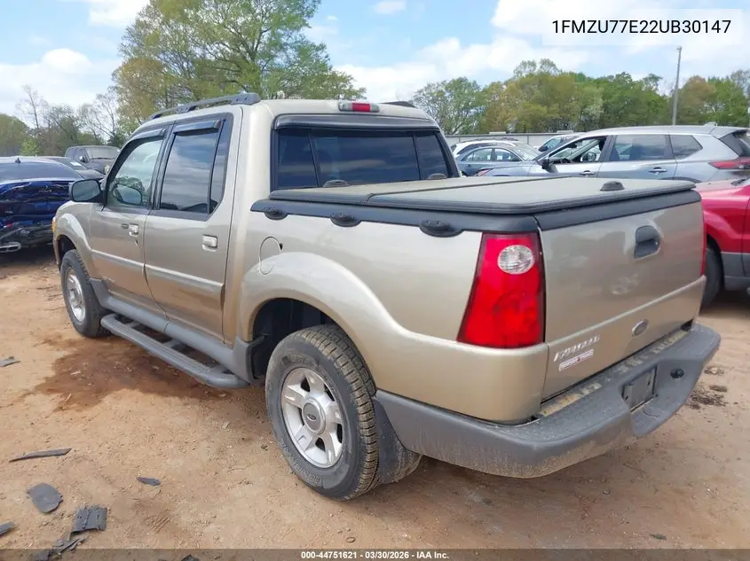 1FMZU77E22UB30147 2002 Ford Explorer Sport Trac