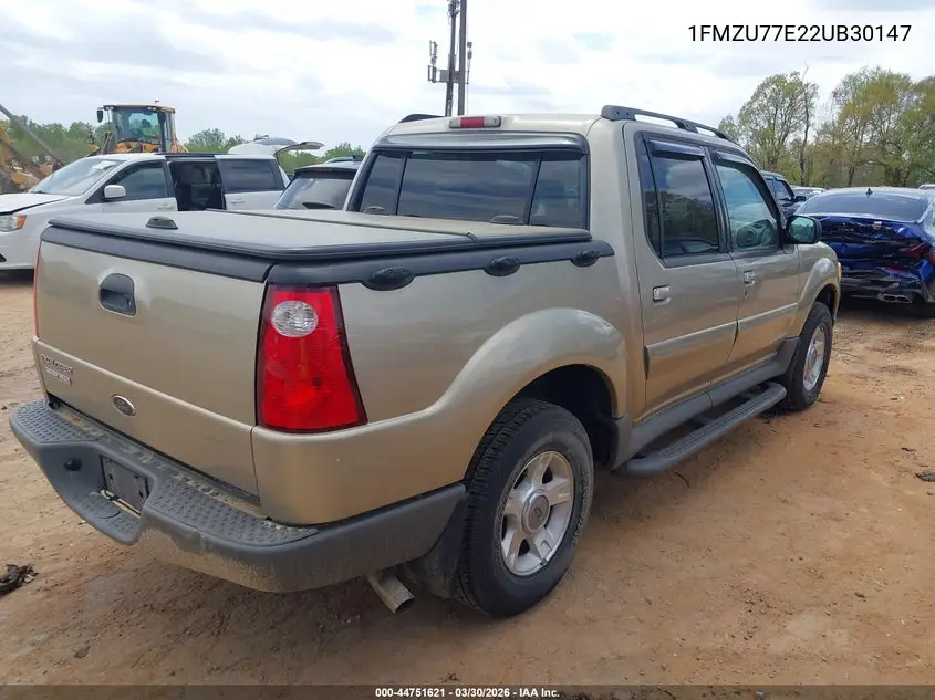 1FMZU77E22UB30147 2002 Ford Explorer Sport Trac