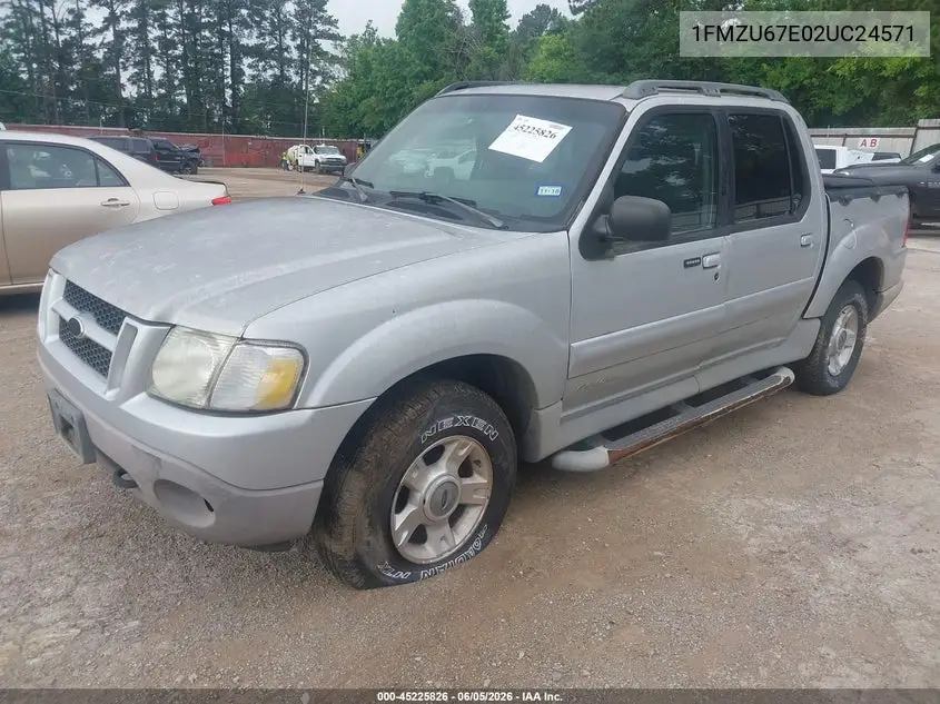 2002 Ford Explorer Sport Trac VIN: 1FMZU67E02UC24571 Lot: 45225826