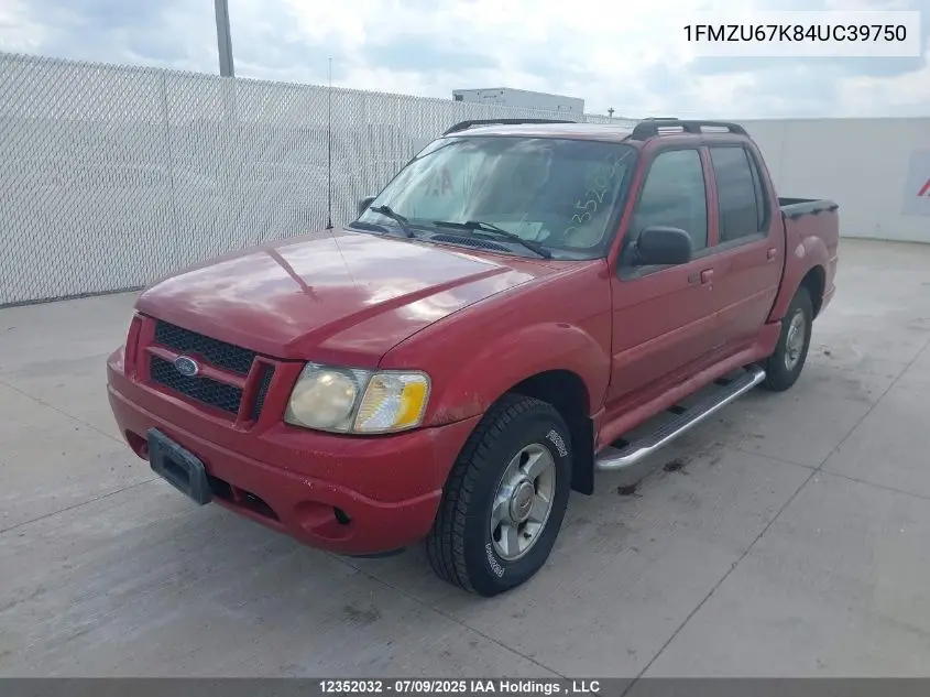 1FMZU67K84UC39750 2004 Ford Explorer Sport Trac