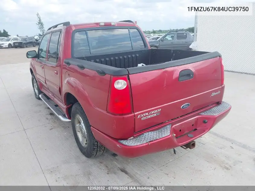 1FMZU67K84UC39750 2004 Ford Explorer Sport Trac