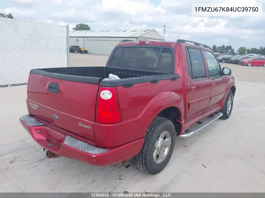 1FMZU67K84UC39750 2004 Ford Explorer Sport Trac