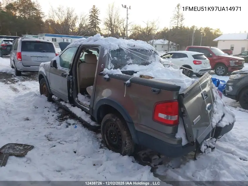 1FMEU51K97UA14971 2007 Ford Explorer Sport Trac Xlt