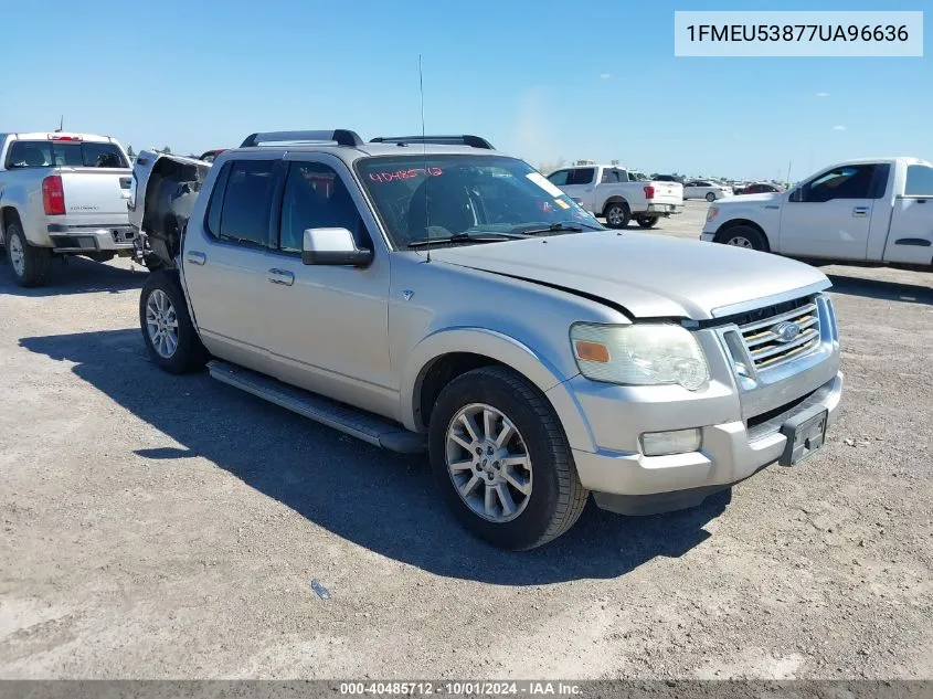 1FMEU53877UA96636 2007 Ford Explorer Sport Trac Limited