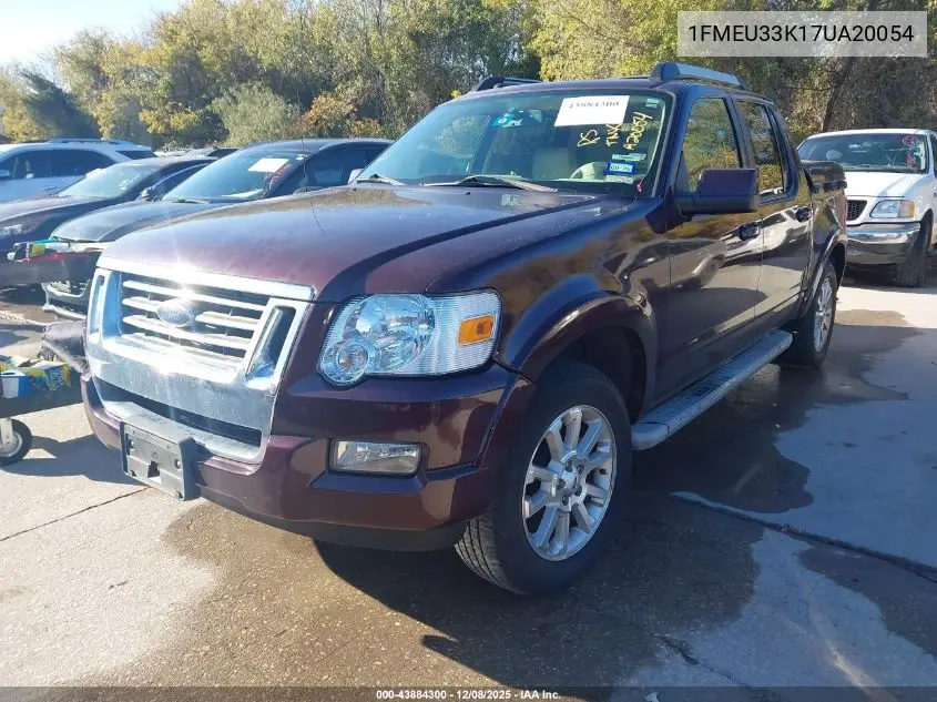 1FMEU33K17UA20054 2007 Ford Explorer Sport Trac Limited