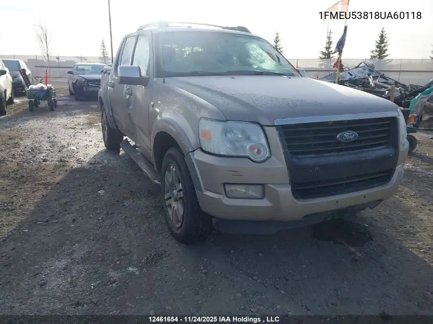 1FMEU53818UA60118 2008 Ford Explorer Sport Trac Limited