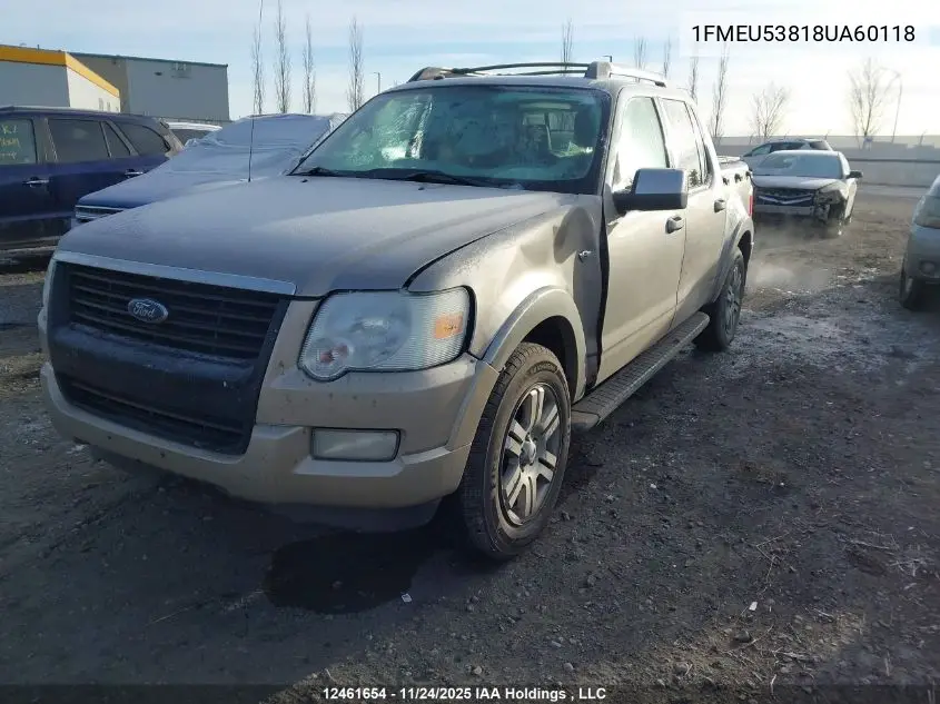 1FMEU53818UA60118 2008 Ford Explorer Sport Trac Limited